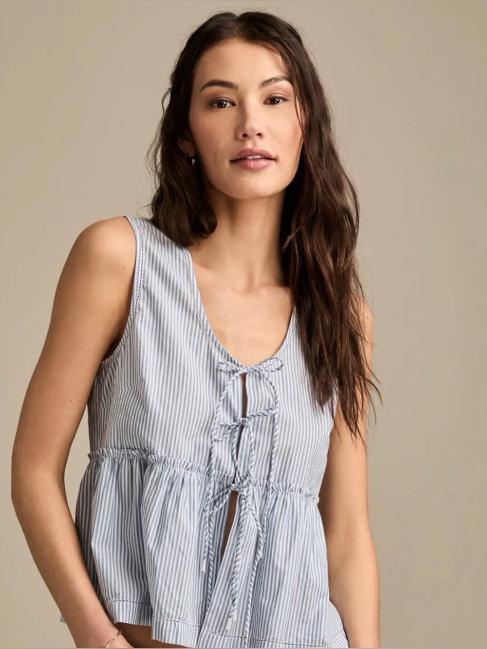 Lucky Brand Babydoll Fly Away Tank